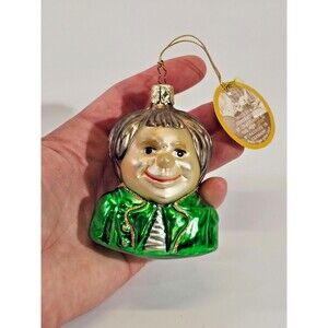 VINTAGE Inge-Glas Christmas Blown‎ Glass Ornament Max Naughty Prankster Figural